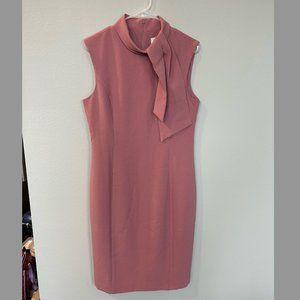 Harper Rose Sleeveless Neck Bow Blush Dress Size 12